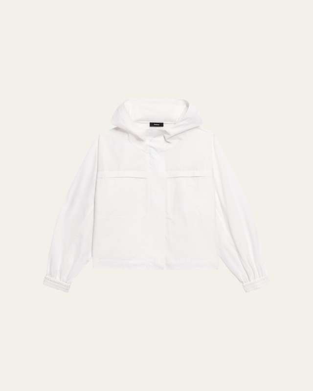 Gathered Hooded Jacket